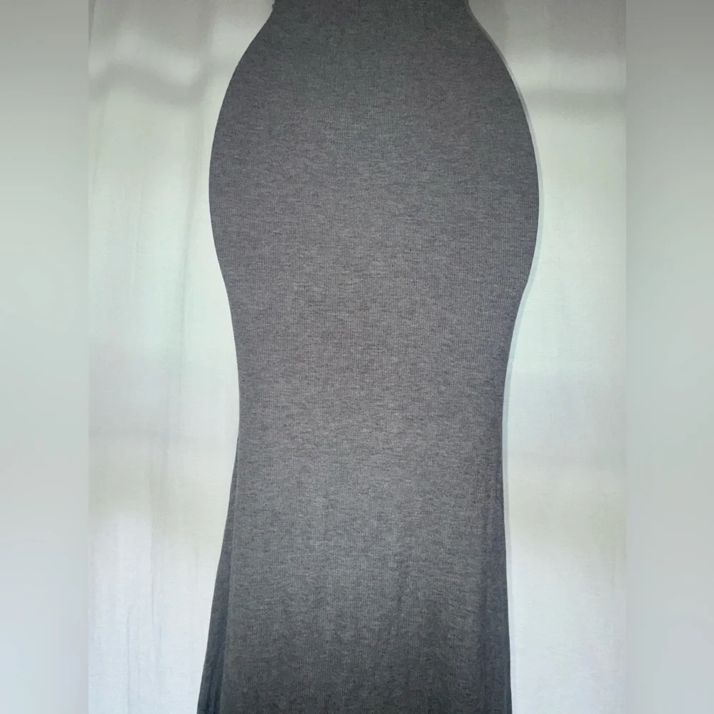 SKIMS Ribbed StretchyGray Maxi Dress Medium - Picture 10 of 11